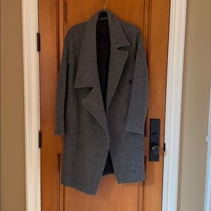 All Saints Wool Charcoal Grey Winter Coat
